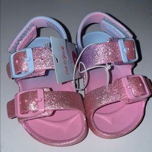 Cat & Jack Glittery Pink Kids Sandals